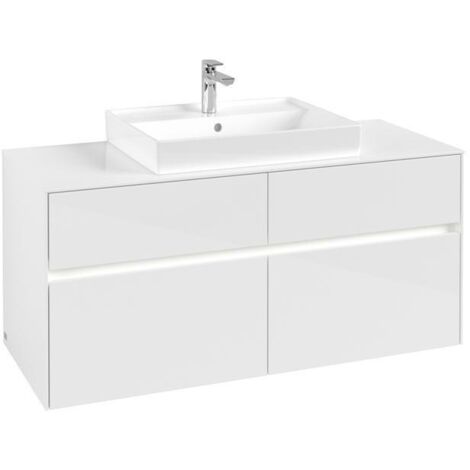 VB WTUS Collaro C081B0 1200x548x500mm avec 4 éléments. WT avec finition brillante blanc