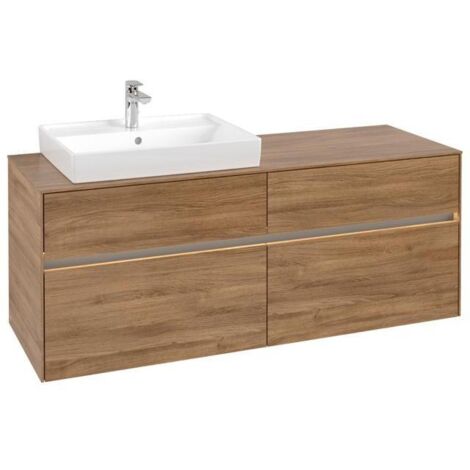 VB WTUS Collaro C085B0 1400x548x500mm avec support 4 pièces WT en chêne Kansas
