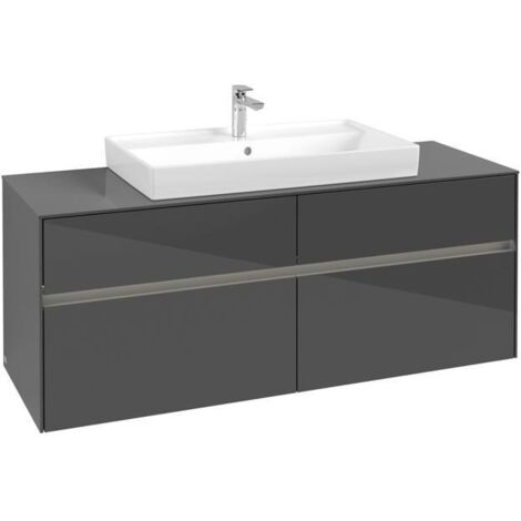 VB WTUS Collaro C088B0 1400x548x500mm avec 4 façades WT en gris brillant