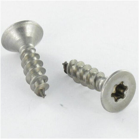 VBA Vis bois agglo Inox A2 Tête fraisée 4.5X40 Filetage total TORX T20-10 pièces