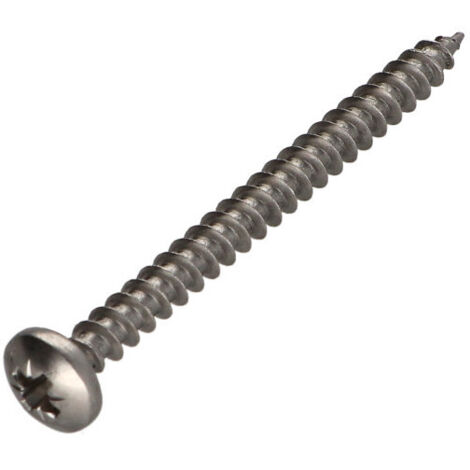 VBA Vis bois agglo Inox A2 Tête ronde TR Pozi 5X60-100 pièces