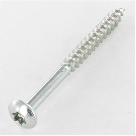 VBA Vis bois agglo Poelier tête ronde large TRL 7X80 Filetée sur 40 TORX T30 Acier zingué 200 Heures brouillard-100 pièces