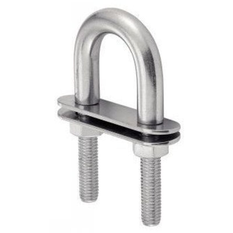 Vis Express - Etrier En u Avec Double plaques Inox A4 4X62-20 pièces