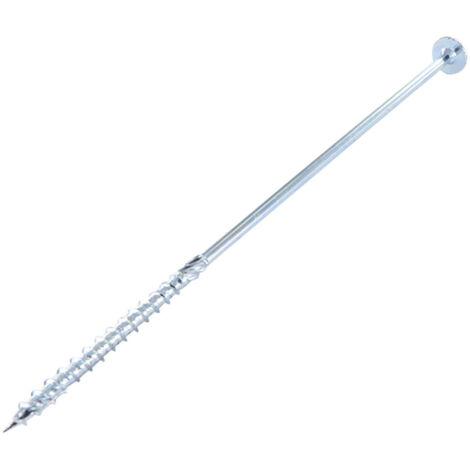 VBA Vis bois agglo Tête disque TORX T40 10X450 Acier zingué-5 pièces