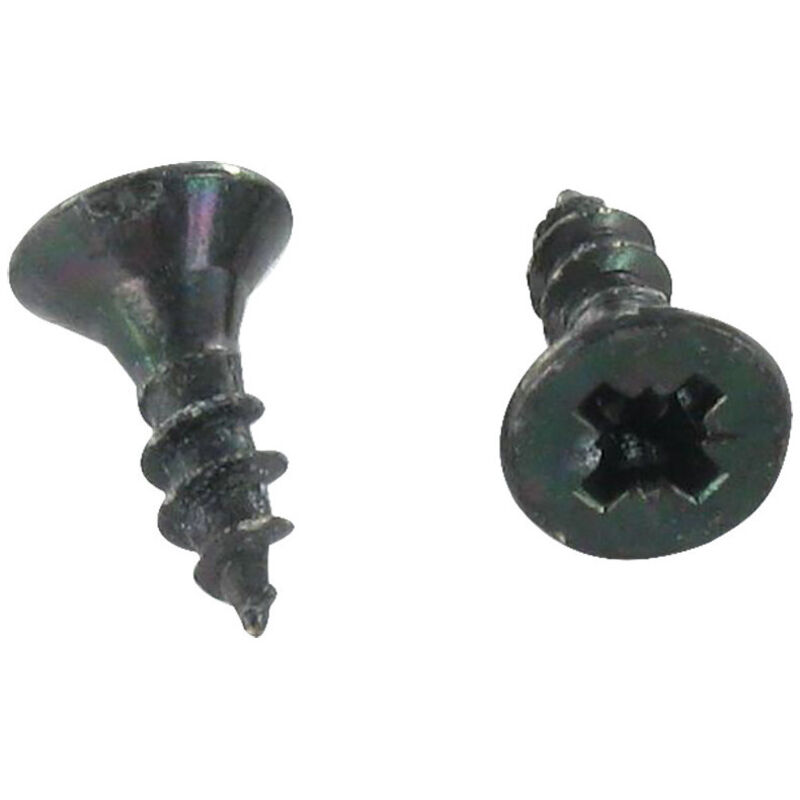 Vba Vis bois agglo Tête fraisée tf Pozi N°2 4.5X20 Filetage total Acier zingué noir-1000 pièces