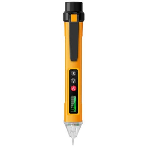 VC1010 Digitaler AC/DC-Spannungsprüfer, intelligenter berührungsloser Tester in Stiftform, 12–1000 V, elektrischer Stromsensor, Prüfstift VD1010, gelb