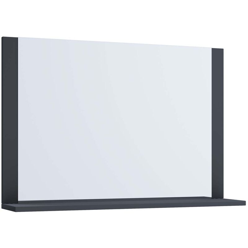 VCB10 Maxi Armoire de toilette murale avec miroir avec 1 tablette de rangement, anthracite.