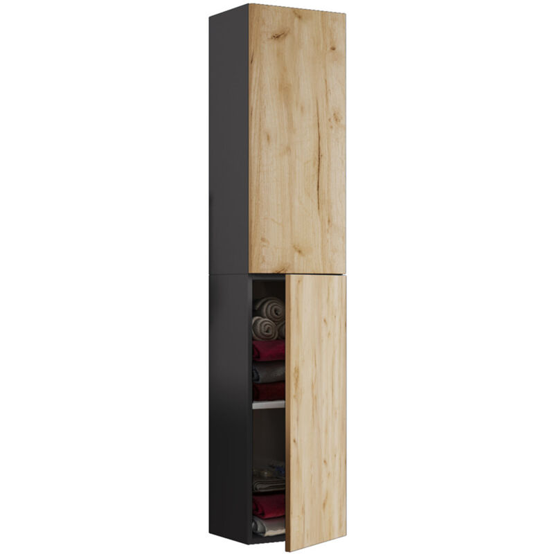 Ebuy24 Badmöbel Hochschrank Badschrank Lendas