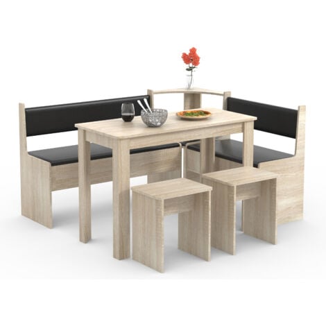 EBUY24 VCM angolo panca gruppo gruppo sala da pranzo gruppo panca tavolo sgabello Esal Maxi (rovere Sonoma)