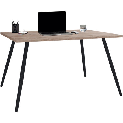 VCM Scrivania Computer Tavolo Ufficio Tavolo Scandanivischer Retro Look Salia 80x50 cm (Sonoma Rovere)