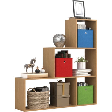 VCM Wood Stand Scaffale Scaffale Scaffale Scaffale Divider Libreria Dubila M (Faggio)