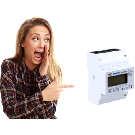 VCX  Compteur électrique triphasé MID SDM72BI - 100A - Précision classe 1 - Conforme CE