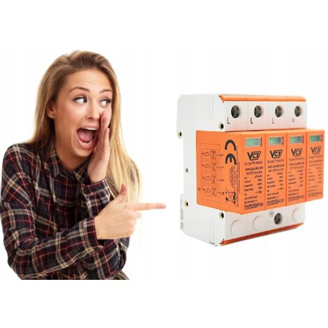 VCX  Limiteur de surtension B+C+D - 4P 7kA - Protection T1 T2 T3 - Indicateur visuel