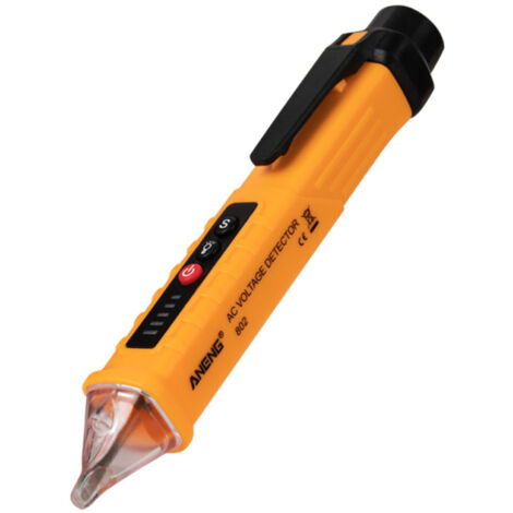 VD802 Rilevatore di tensione CA senza contatto, tester e multimetro 12 V-1000 V, formato penna, indicatore LED, sensore di tensione da presa.