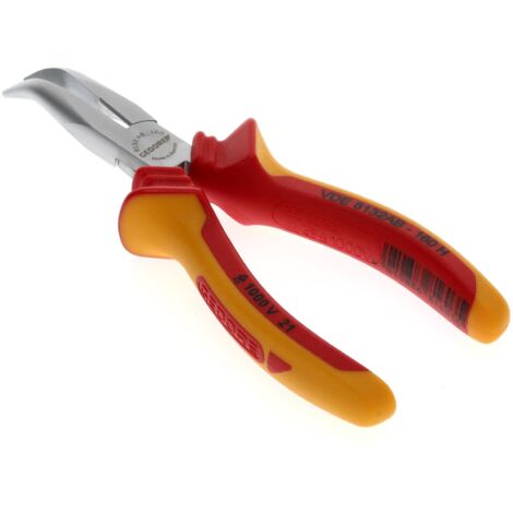 VDE 8132 AB-160 H Pinza VDE a becchi piatti e tondi con isolamento per guaine 160 mm