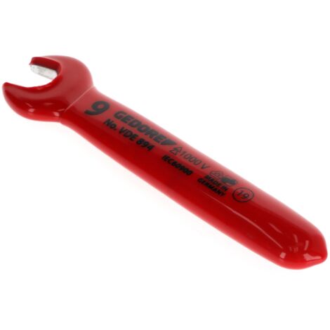 VDE 894 9 Llave de boca VDE 9 mm