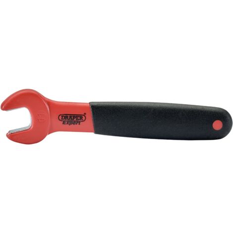 VDE Approved Fully Insulated Open End Spanner, 11mm, Suitable for 1500V DC and 1000V AC Electrical Work