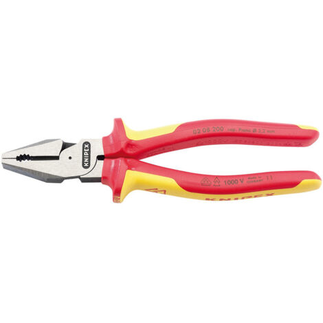 VDE Fully Insulated High Leverage Combination Pliers (200mm) (31861)