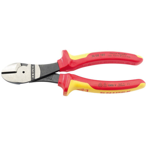 VDE Fully Insulated High Leverage Diagonal Side Cutters (180mm) – Model 31927
