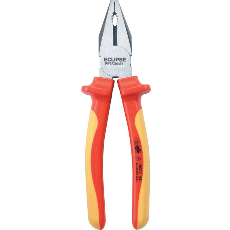 PWSF2164/8 8' VDE Soft Grip Combination Pliers - Eclipse Blue