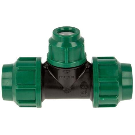 VDL PP-Klemmkupplung T-Stück reduziert Ø 25 x 16 x 25 mm - DVGW zugelassen