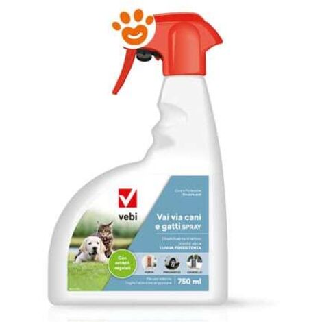 Vebi vai via cani e gatti spray 750ml repellente per cani e gatti nuova formulazione
