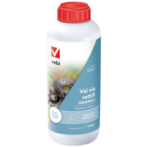 Vebi vai via rettili 1lt repellente naturale in granuli dose per 50 mq