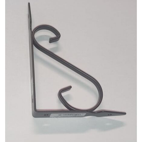VECA - REGGIMENSOLA IN FERRO BATTUTO PERARREDO CASA 10CM - COLORE MARRONE