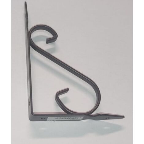 VECA - REGGIMENSOLA IN FERRO BATTUTO PERARREDO CASA 15CM - COLORE MARRONE