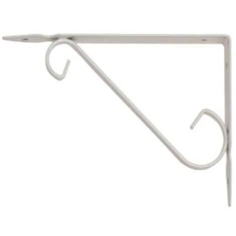 VECA - REGGIMENSOLA IN FERRO BATTUTO PERARREDO CASA 20CM - COLORE BIANCO