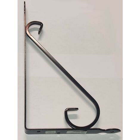 VECA - REGGIMENSOLA IN FERRO BATTUTO PERARREDO CASA 20CM - COLORE RAMATO