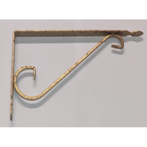 VECA - REGGIMENSOLA IN FERRO BATTUTO PERARREDO CASA 32CM - COLORE ARTE POVERA