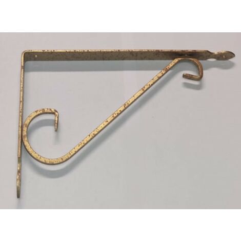 VECA - REGGIMENSOLA IN FERRO BATTUTO PERARREDO CASA 32CM - COLORE ARTE POVERA