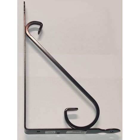 VECA - REGGIMENSOLA IN FERRO BATTUTO PERARREDO CASA 32CM - COLORE RAMATO