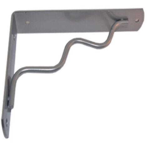 VECA - REGGIMENSOLA LINEA ONDA PER ARREDO CASA IN ZAMA 24CM - COLORE ALLUMINIO METALLIZZATO