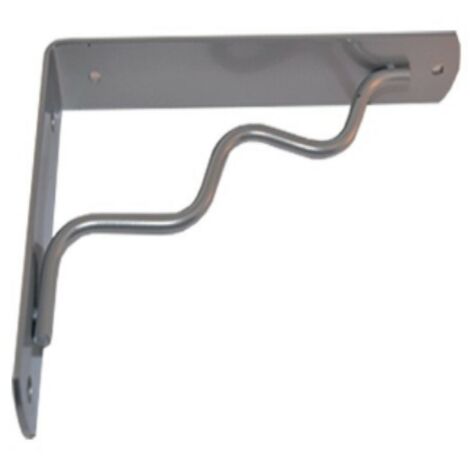VECA - REGGIMENSOLA LINEA ONDA PER ARREDO CASA IN ZAMA 24CM - COLORE ALLUMINIO METALLIZZATO