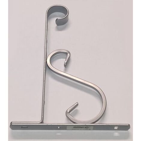 VECA - REGGIMENSOLA PER TV PER ARREDO CASA 24CM - COLORE ALLUMINIO VERNICIATO