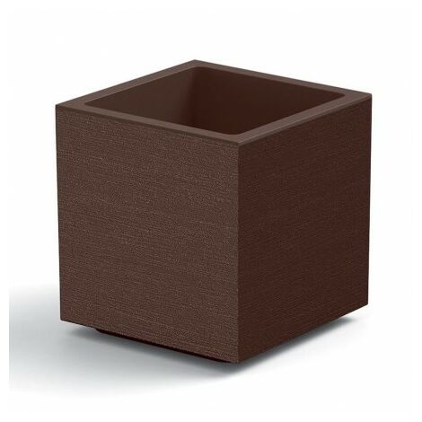 VECA VASO FIORIERA CUBO MATHERIA 40CM BIANCO