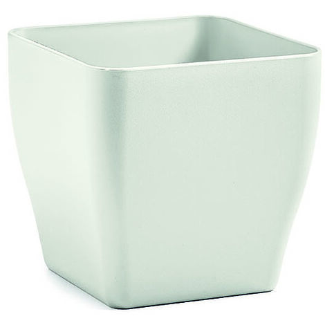 VECA VASO QUADRATO INDOOR LIVING MATT 25 CM TERRA DOLOMIA