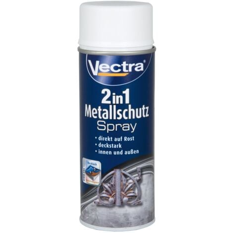 J.W. OSTENDORF Vectra® 2in1 Metall Schutzlack Spray 400ml Lack Grundierung Rostspray Lackspray-weiss