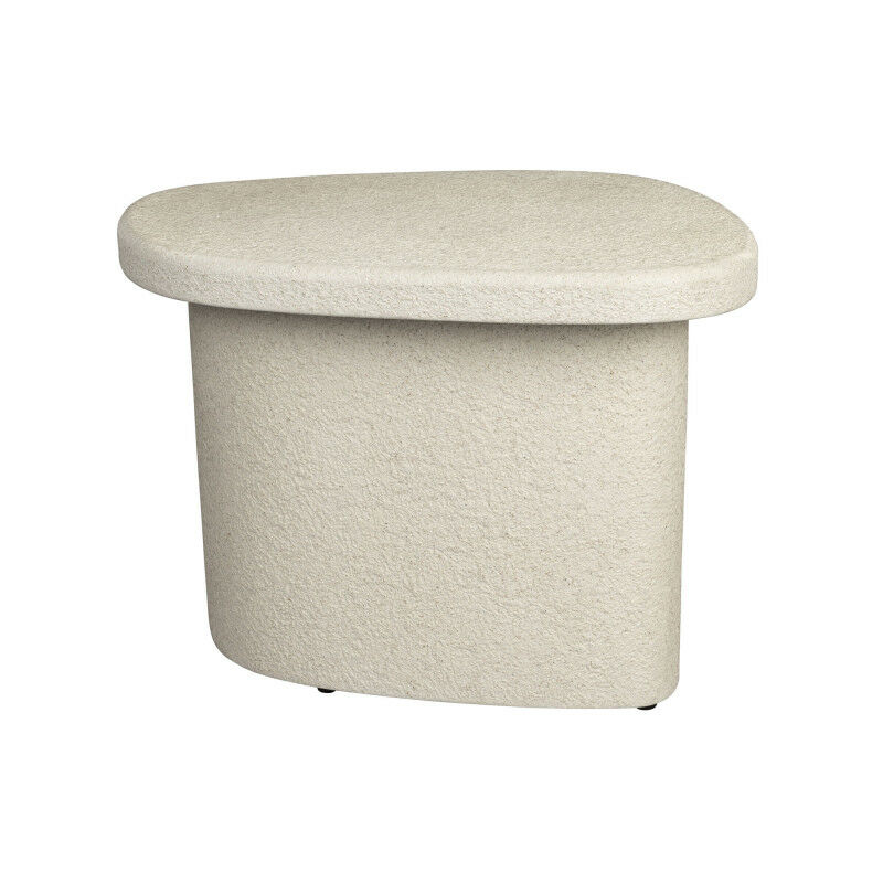 Dutchbone - Table d'appoint organique en marbre recyclé H41cm - Écru - veda Dutchbone - Table d'appoint organique en marbre recyclé H41cm - Écru - veda