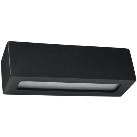 VEGA black ceramic wall lamp