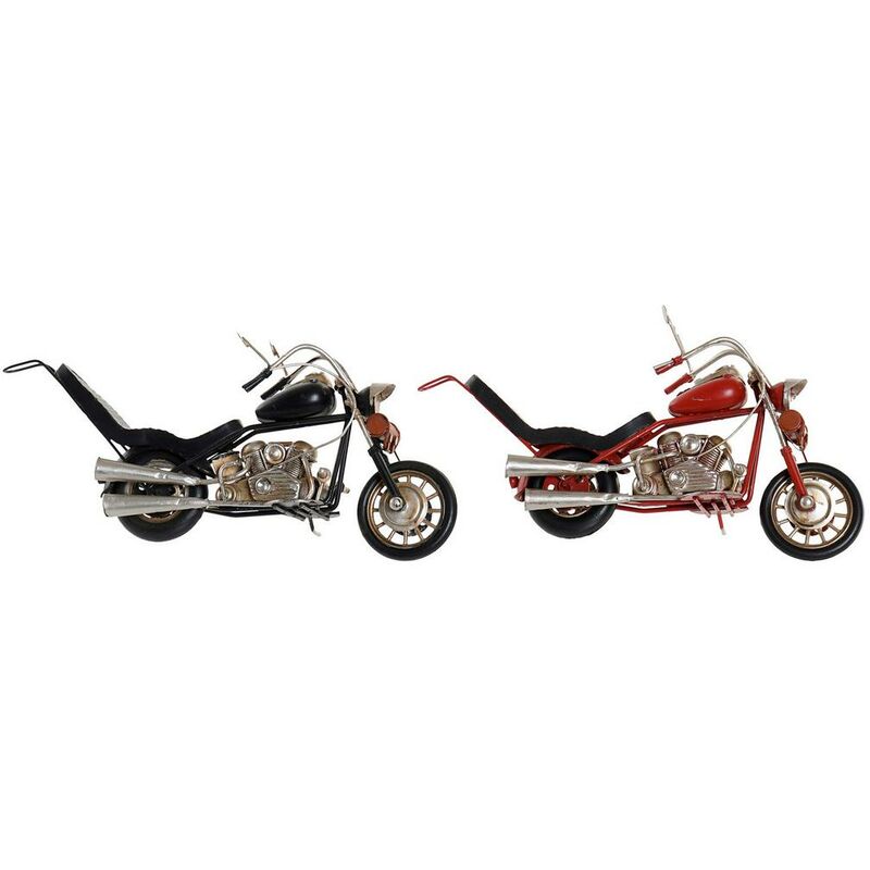 

Vehículo dkd home decor decorativo metal moto (2 pcs) (25.5 x 6.5 x 11 cm) Rogal