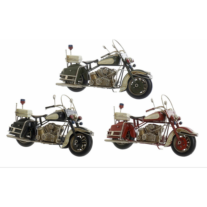 

Vehículo dkd home decor decorativo vintage moto (3 pcs) (28 x 11 x 16 cm) Rogal