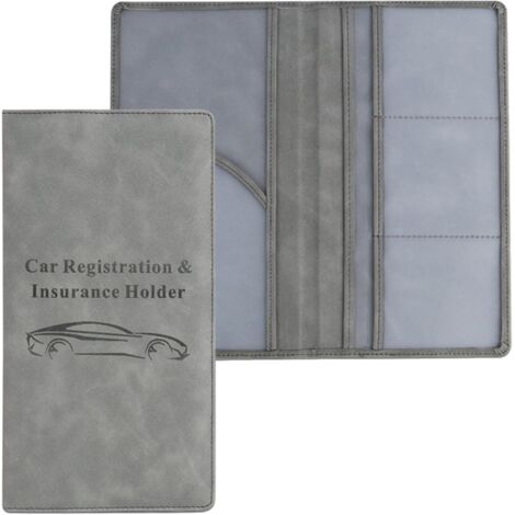Vehicle document holder, protective cover for vehicle registration documents, cover for vehicle registration documents, driver's license card holder for cars, suitable for vehicle registration and ins
