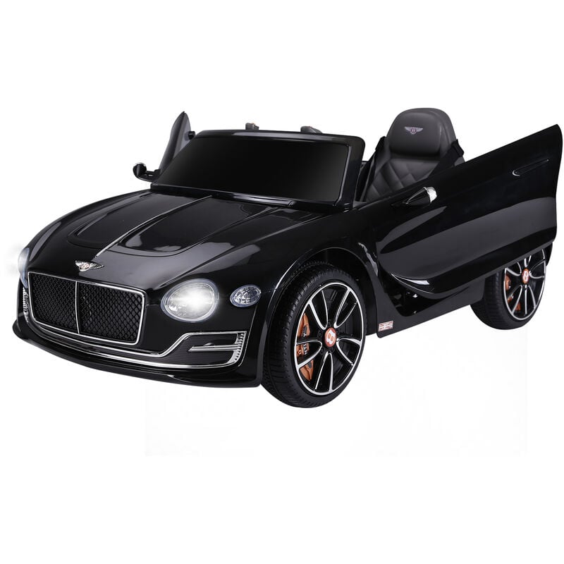Homcom - Véhicule électrique enfants 2 moteurs 108L x 60l x 43H cm télécommande effets sonores + lumineux noir Bentley - Noir
