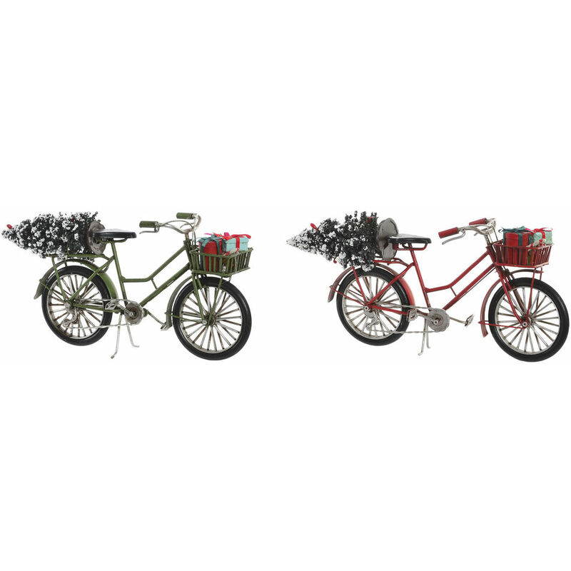 

Vehículo DKD Home Decor Decoración Navidad Bicicleta (2 pcs) (26.5 x 8 x 12.5 cm)