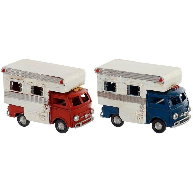 

Vehículo DKD Home Decor Decorativo Autocaravana Metal (2 pcs) (11.5 x 5 x 8 cm)