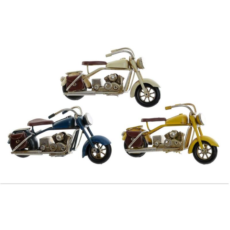 

Vehículo DKD Home Decor Decorativo Metal Moto (3 pcs) (11 x 4 x 5 cm)