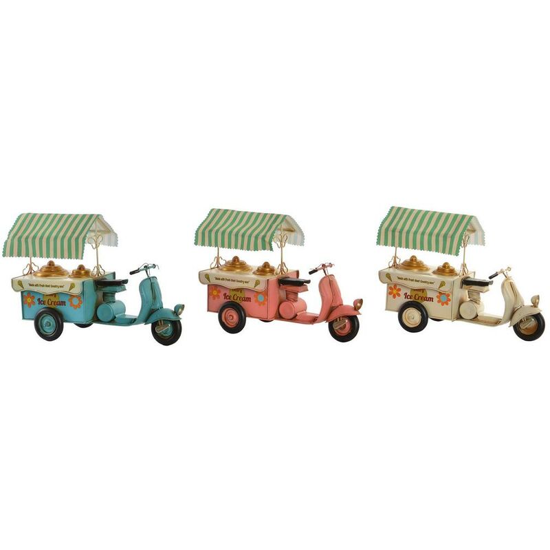 

Vehículo DKD Home Decor Ice Cream Decorativo Metal (3 pcs) (36.5 x 16.5 x 26 cm)